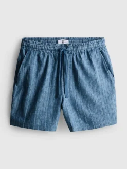 Strukturierte Shorts mit Kordelzug