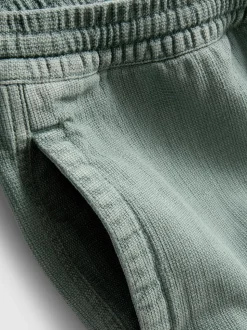 Strukturierte Shorts mit Kordelzug