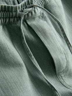 Strukturierte Shorts mit Kordelzug
