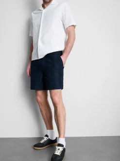 Strukturierte Shorts mit Kordelzug