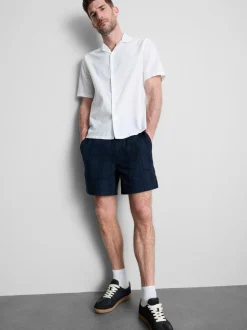 Strukturierte Shorts mit Kordelzug