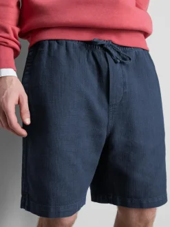 Strukturierte Shorts mit Kordelzug
