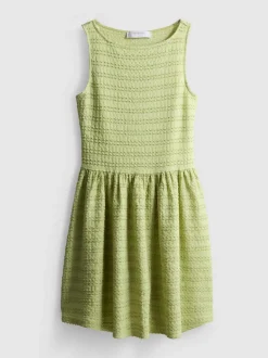 Strukturiertes Minikleid in Knitteroptik