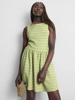 Strukturiertes Minikleid in Knitteroptik