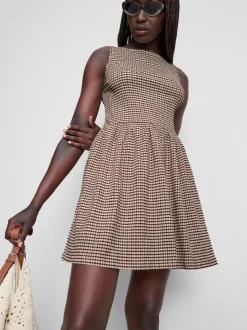 Strukturiertes Minikleid in Knitteroptik