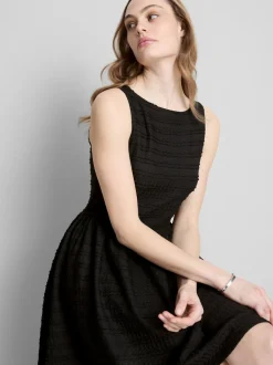 Strukturiertes Minikleid in Knitteroptik