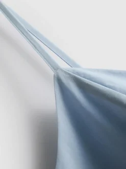 Strukturiertes Minikleid in Korsagen-Optik