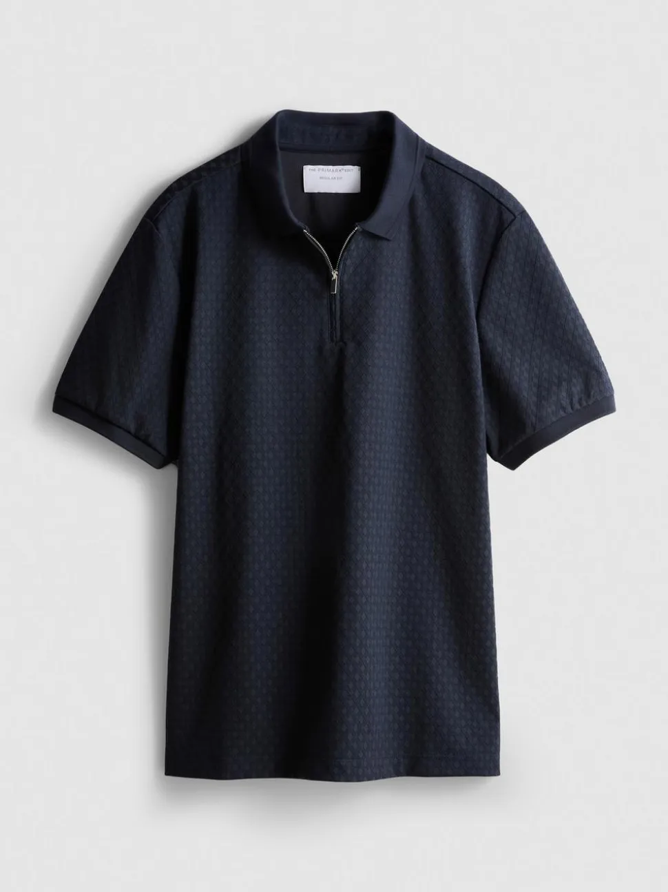 Strukturiertes „The Edit“ Poloshirt mit Reißverschluss