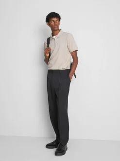Strukturiertes „The Edit“ Poloshirt mit Reißverschluss