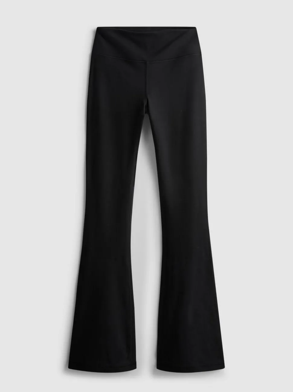 Stützende Active-Leggings mit hohem Bund und ausgestelltem Bein