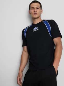 „Subaru“ T-Shirt mit Einsätzen