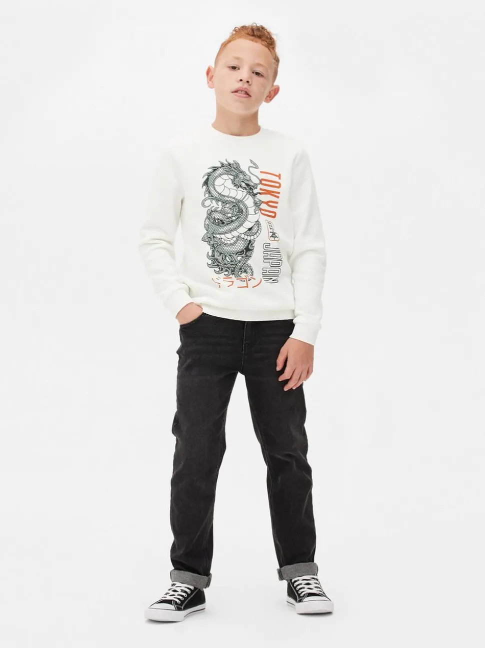 Sweatshirt mit Rundhalsausschnitt