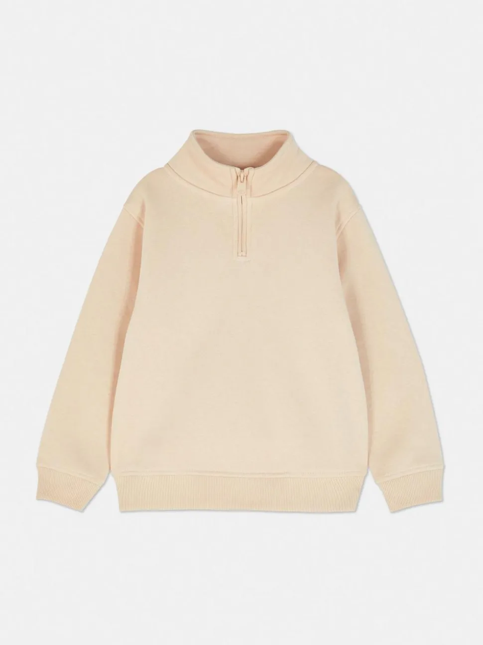 Sweatshirt mit Trichterkragen und Reißverschluss