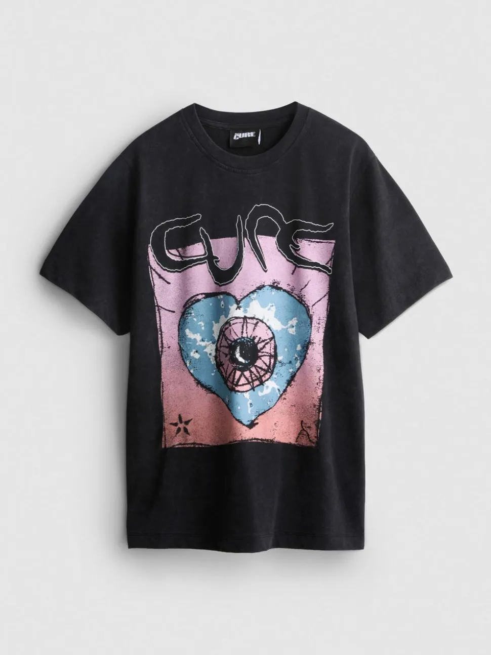 „The Cure“ T-Shirt aus reiner Baumwolle mit Bandgrafik