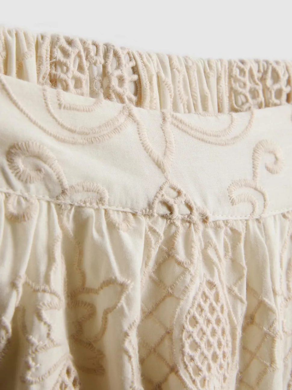 „The Edit“ Baumwoll-Shorts mit Lochstickerei