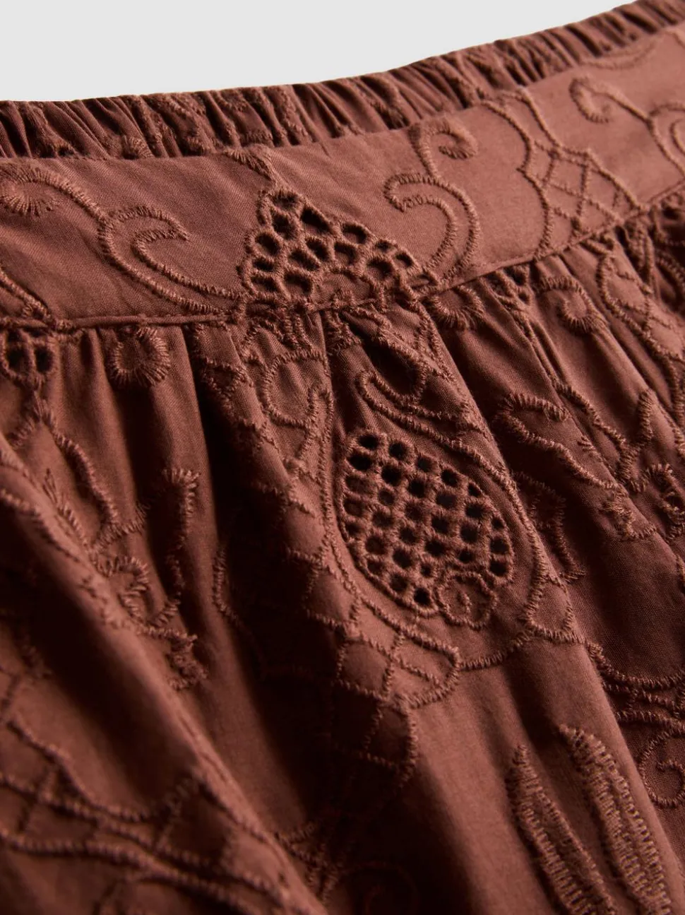 „The Edit“ Baumwoll-Shorts mit Lochstickerei