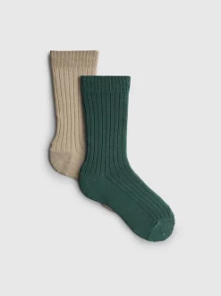 „The Edit“ Crew-Socken aus Seidenmischung, 2er-Pack