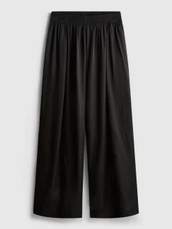 „The Edit“ Hose aus Satin mit weitem Bein
