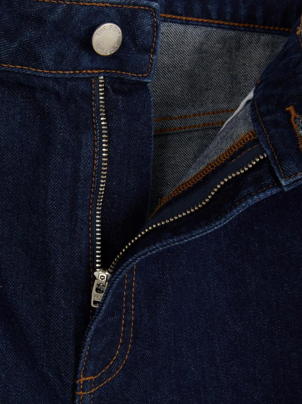 „The Edit“ Jeans mit hohem Bund und geradem Bein