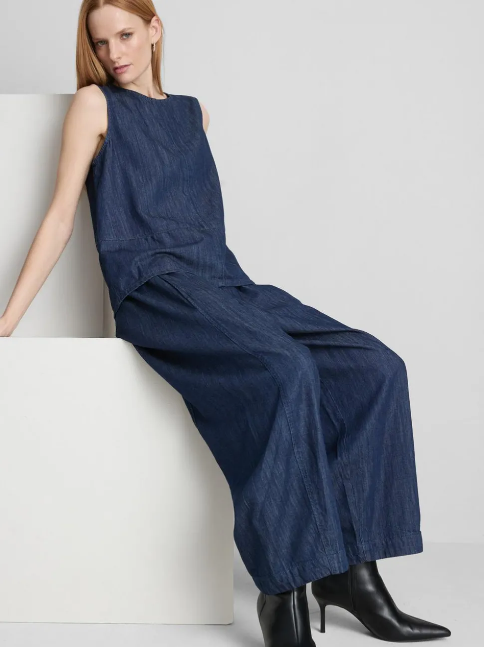 „The Edit“ Jeans mit weitem Bein