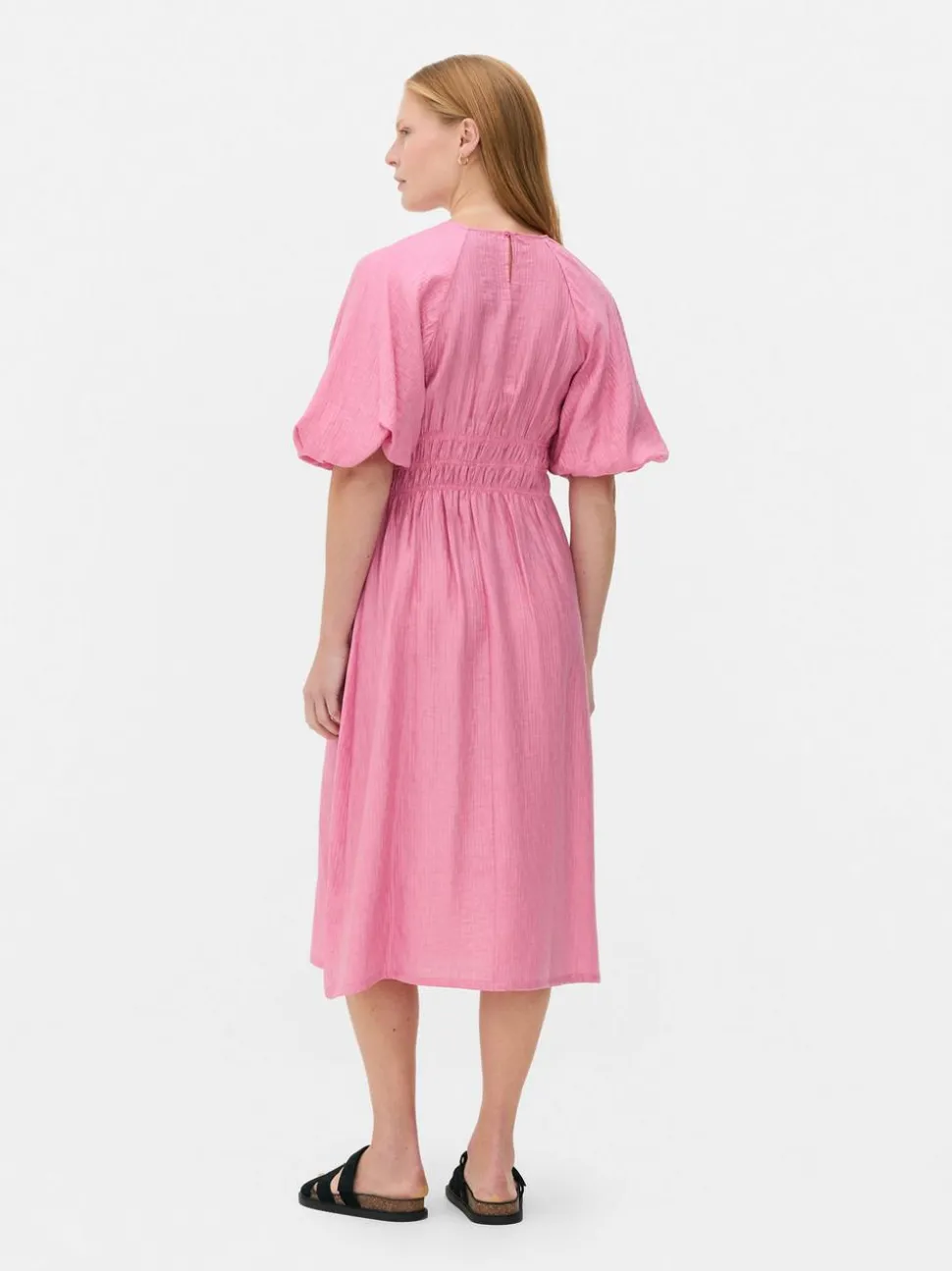 „The Edit“ Kleid mit Puffärmeln