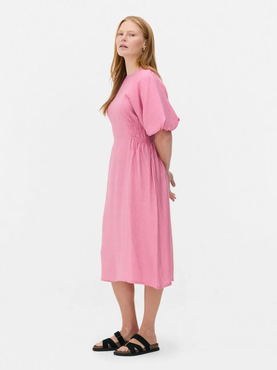 „The Edit“ Kleid mit Puffärmeln