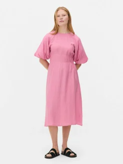 „The Edit“ Kleid mit Puffärmeln