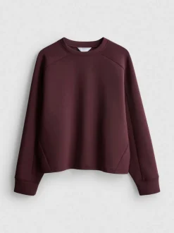 „The Edit“ Scuba-Pullover mit Rundhalsausschnitt