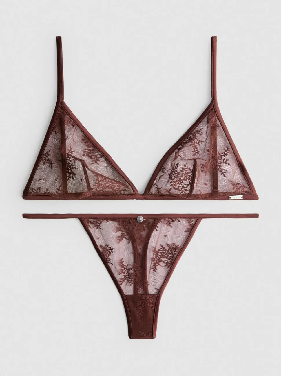 „The Edit“ Spitzenunterwäsche mit Triangel-Bralette
