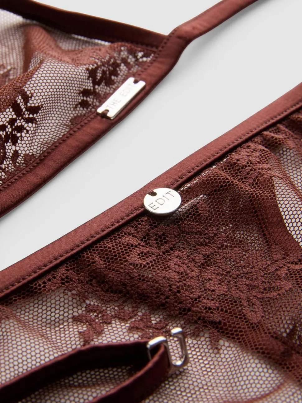 „The Edit“ Spitzenunterwäsche mit Triangel-Bralette