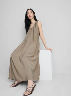 „The Edit“ Trapez-Maxikleid