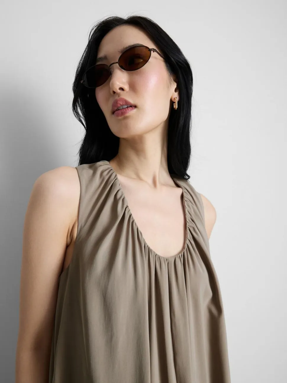 „The Edit“ Trapez-Maxikleid