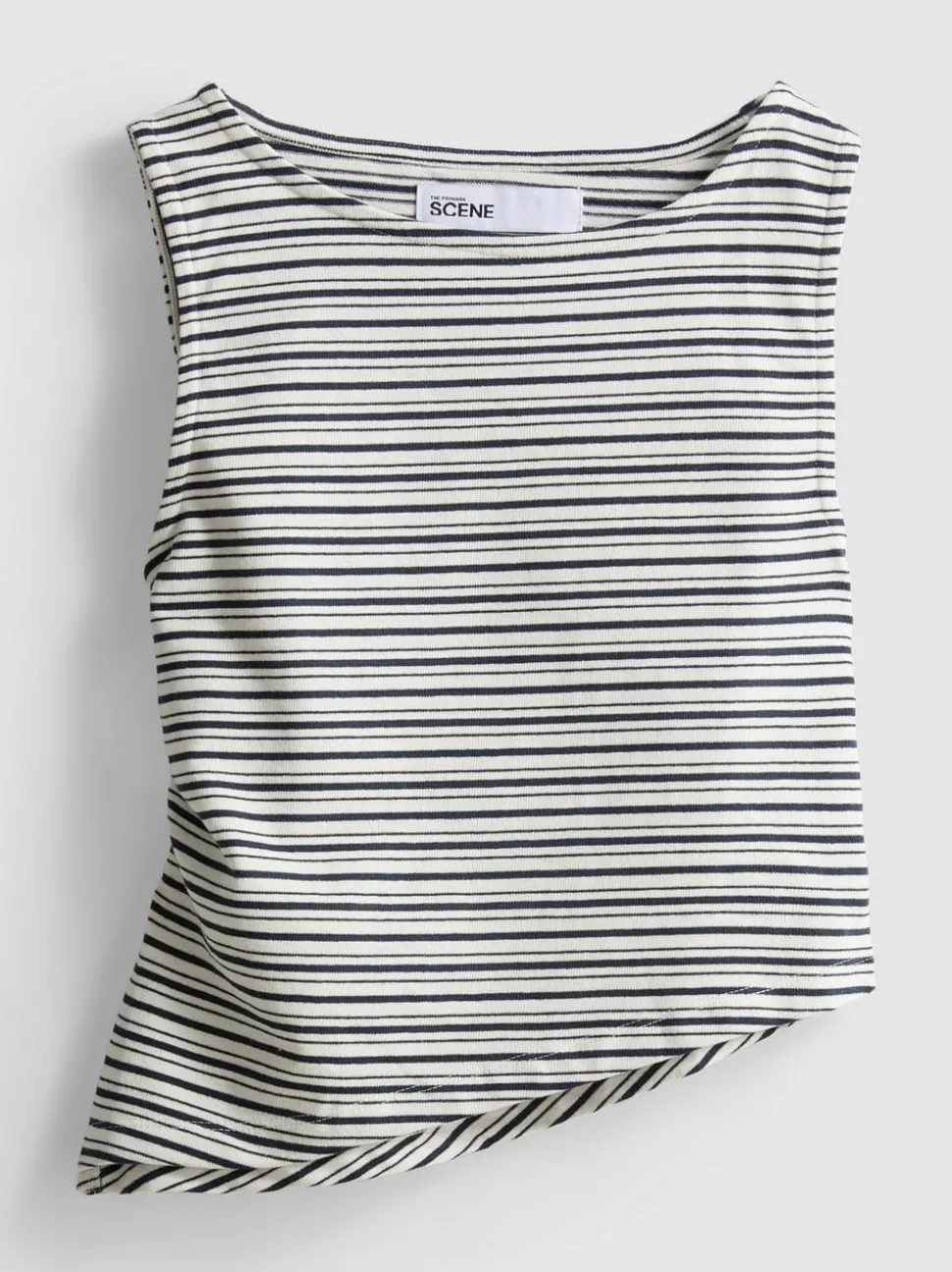 The Primark Scene | Asymmetrisches Tanktop mit Streifen