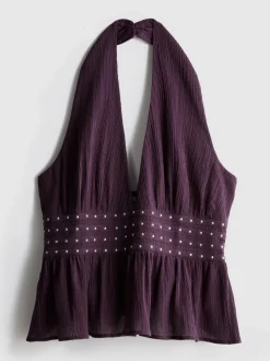 The Primark Scene | Baumwoll-Neckholdertop mit Nieten