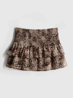 The Primark Scene | Gerüschter Minirock mit Leopardenmuster