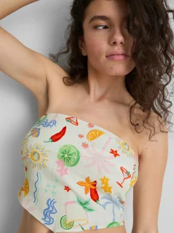 The Primark Scene | Geschwungenes Bandeau-Top mit Muster