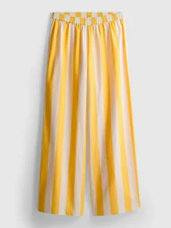 The Primark Scene | Gestreifte Baumwollhose mit weitem Bein
