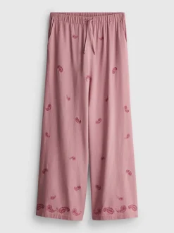 The Primark Scene | Hose mit weitem Bein und Paisley-Stickerei