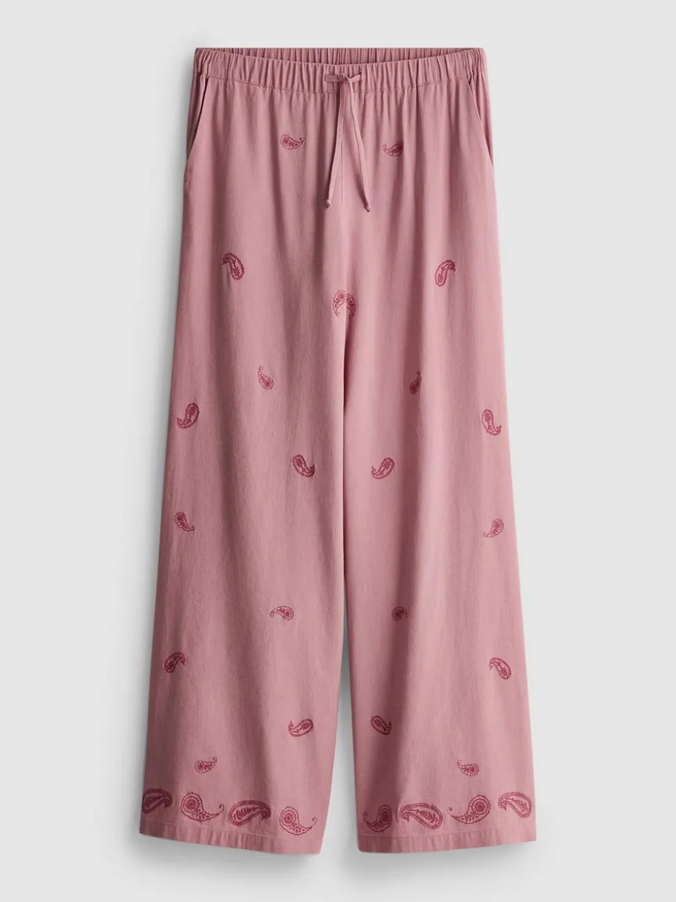 The Primark Scene | Hose mit weitem Bein und Paisley-Stickerei