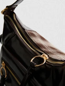 The Primark Scene | Karierte Schultertasche mit mehreren Fächern