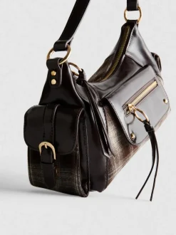 The Primark Scene | Karierte Schultertasche mit mehreren Fächern