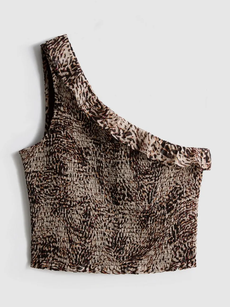 The Primark Scene | One-Shoulder-Rüschenoberteil mit Print