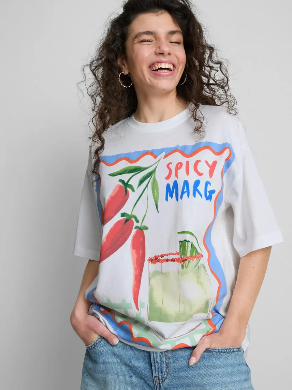 The Primark Scene | Oversized-T-Shirt mit Margarita-Print
