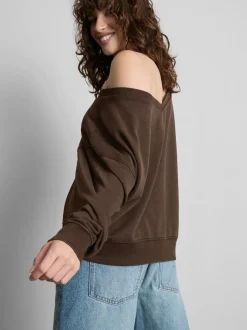 The Primark Scene | Schulterfreies Sweatshirt mit Applikation