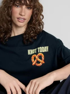 The Primark Scene | T-Shirt aus reiner Baumwolle im Oversized-Look mit Grafik