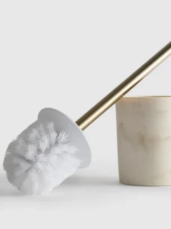 Toilettenbürste mit Marmor-Effekt