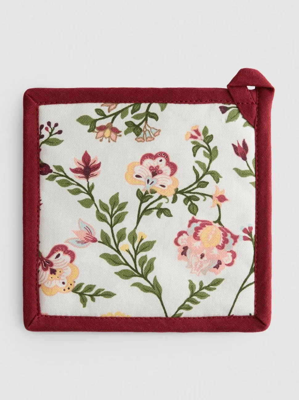 Topflappen mit Blumenmuster
