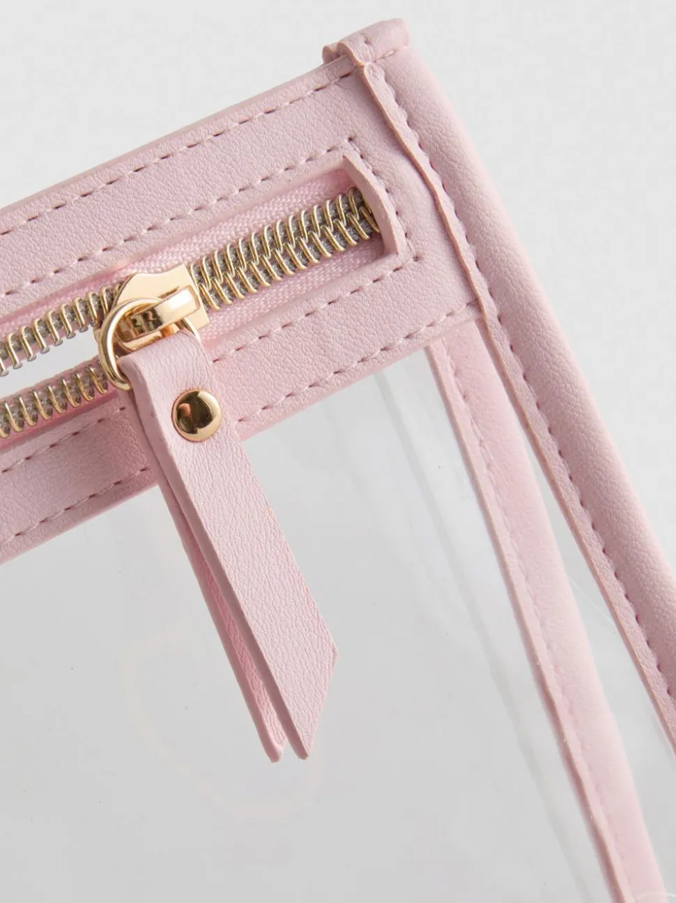 Transparente Make-up-Tasche mit Initiale