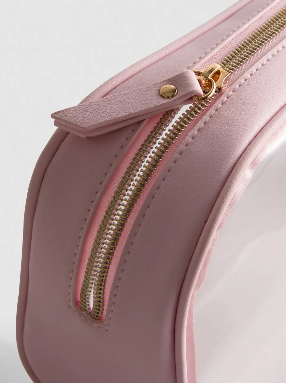 Transparente Make-up-Tasche mit Initiale