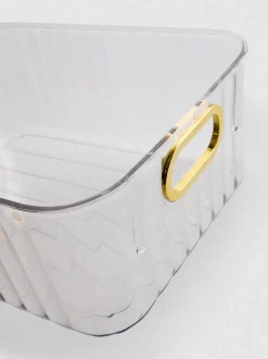 Transparenter Aufbewahrungskorb